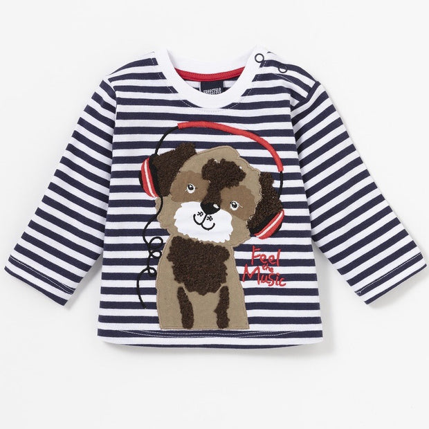 Baby Boy's -Musical Doggy- long sleeve shirt