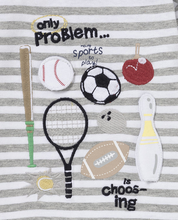 Baby Boy's -Sports love- long sleeve shirt
