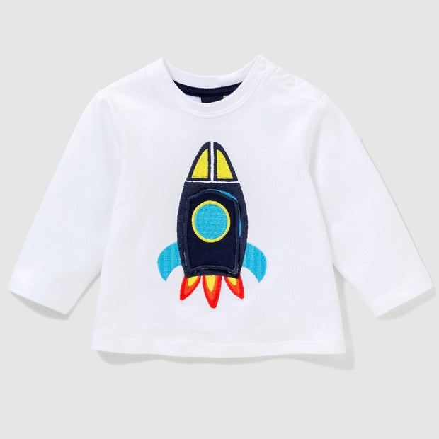 Baby Boy's -Spaceship- long sleeve shirt