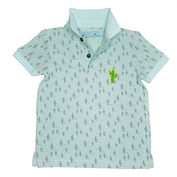 Boy's Cactus print Polo Shirt