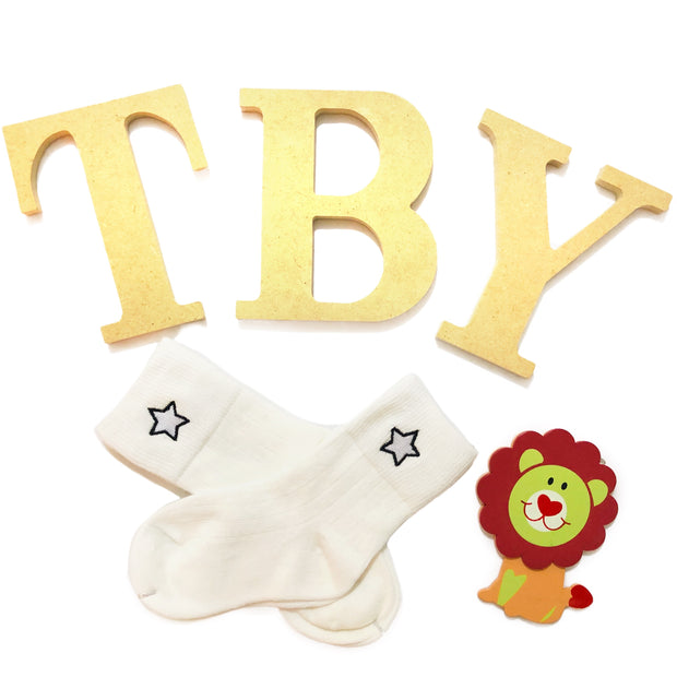 Star Cotton Socks. White