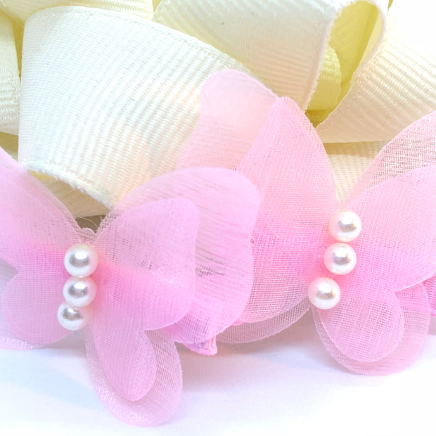 "The Butterfly Beauty" - Girl's Chiffon Hair Clip/ More colors available