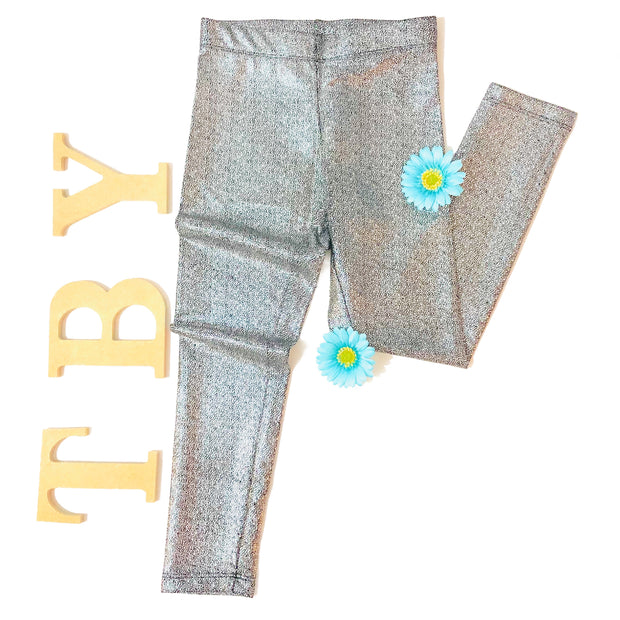 Girl's Silver Leggings