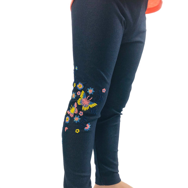 Baby Girl's Flowers & Butterflies leggings