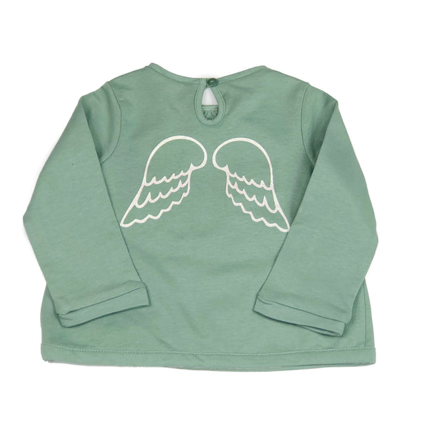 Baby Girl's Sparkling Swan Princess Graphic Shirt. Sizes from 12M-3Y