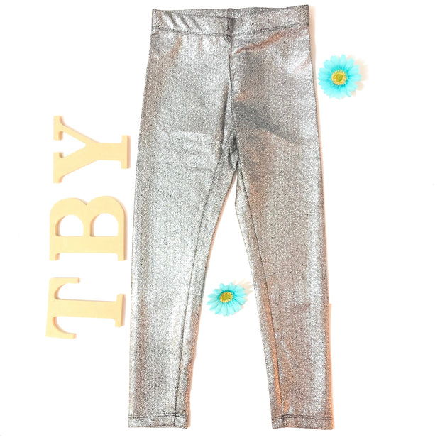 Girl's Silver Leggings