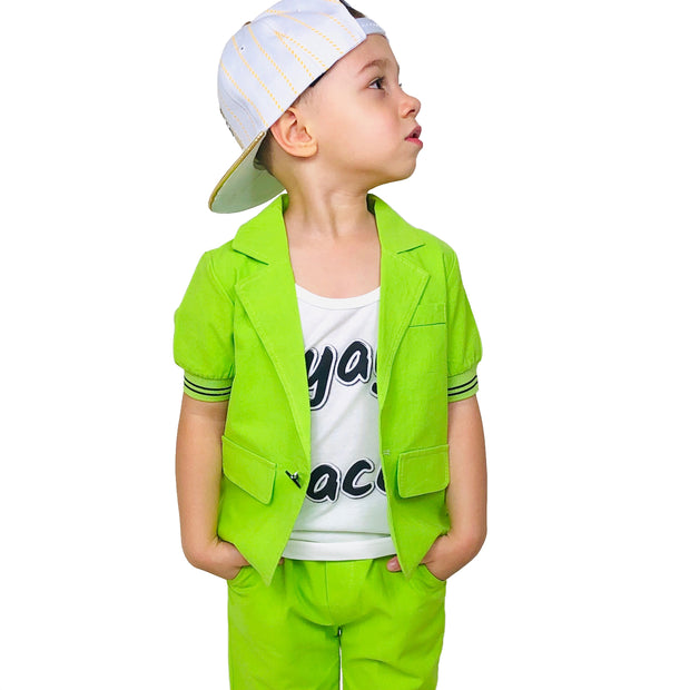 Boy's 2PCS Travel & Play Summer Suit
