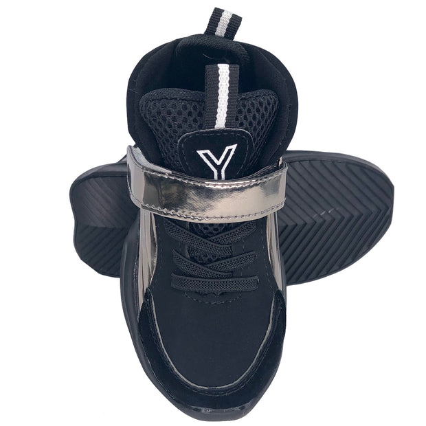 Boys High Top Sneakers. Brown