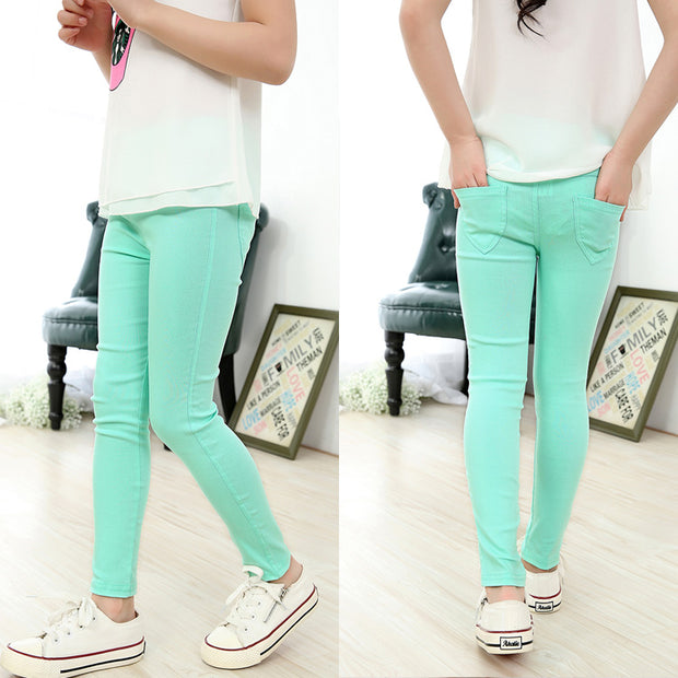 Girls Candy ColorPop pants. Mint Green.