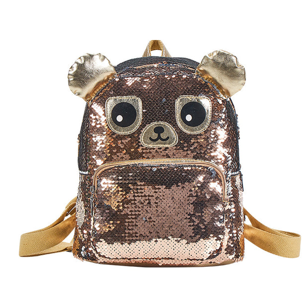 Justice Bear Flip Smaller Sequin School Backpack