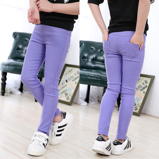 Girls Candy ColorPop pants. Purple.