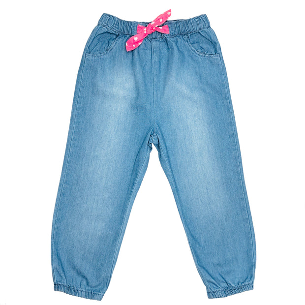 Baby Girl's Denim Chambray Pants