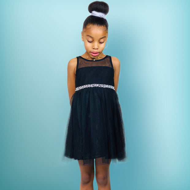 Sober Elegance - Black formal dress
