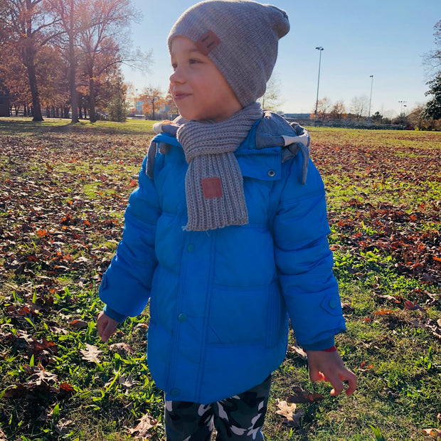 Soft warm winter down Jacket for Boys. Blue.