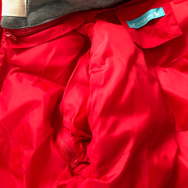 Soft warm winter down Jacket for Boys. Red.