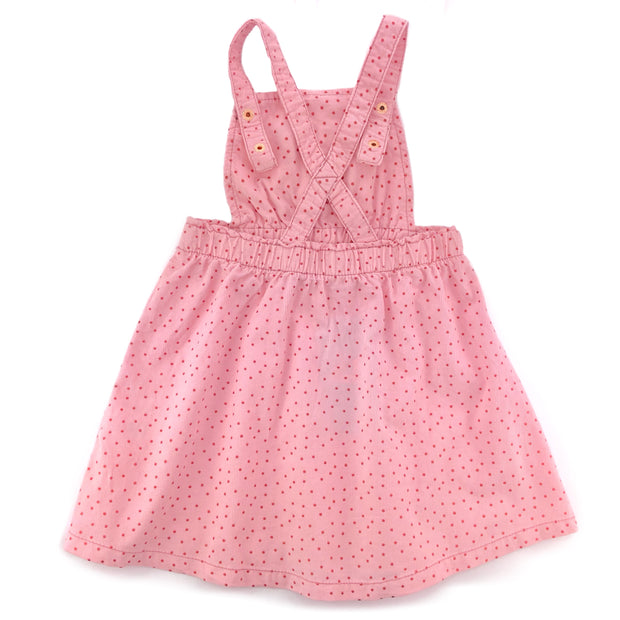 Baby Girls Corduroy Overall Skirt. Pink