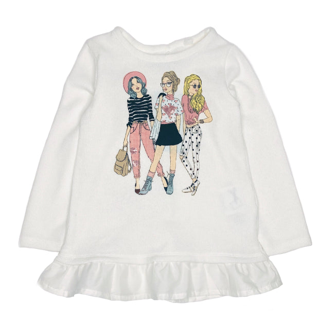 Girls knitted long sleeve sweater
