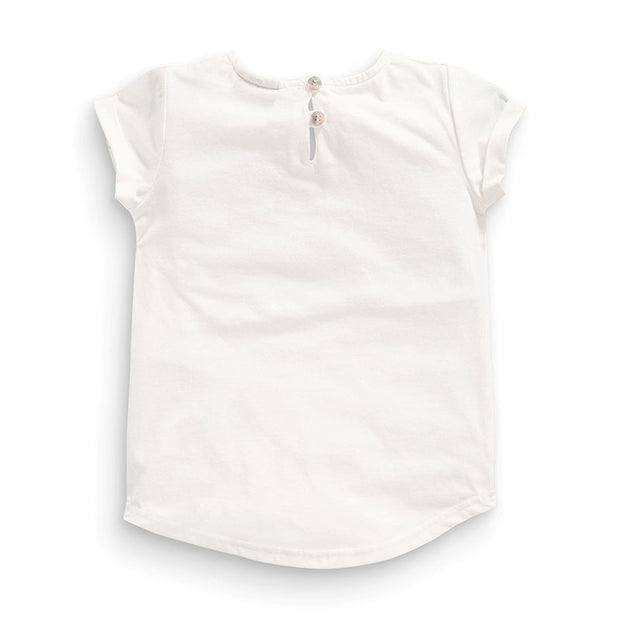 Girl's Floral Print Graphic Tee
