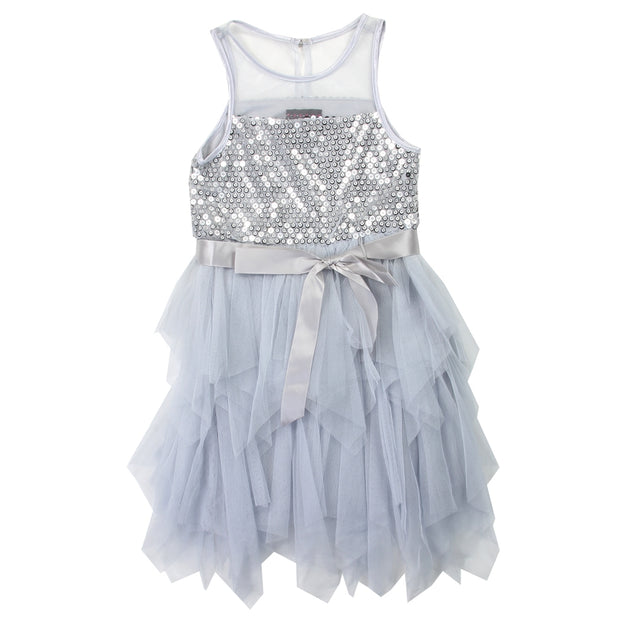 Shining Me - Silver Toddler Girl Holiday (formal) dress