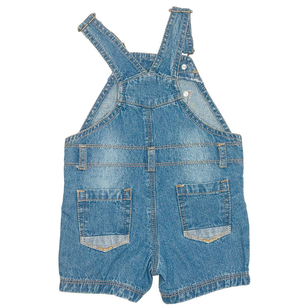 Baby Girl's Denim Overall Shorts