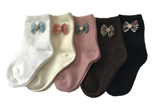 Girl's cotton socks 5 pack.