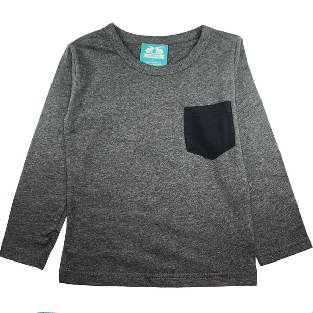 Pocket On Long Sleeve Tee, Unisex.