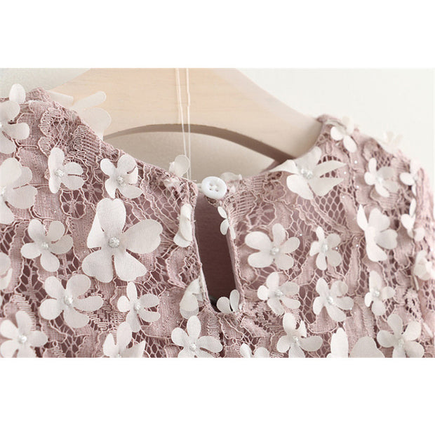 Girl's Blush Flower Dress