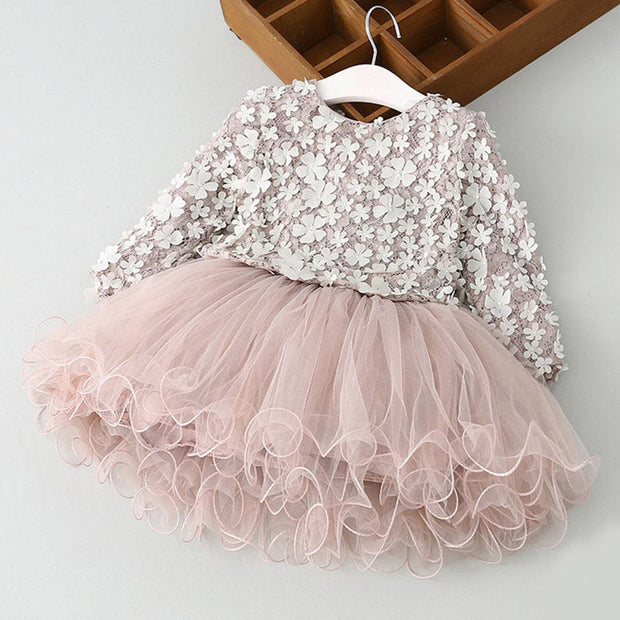 Girl's Blush Flower Dress