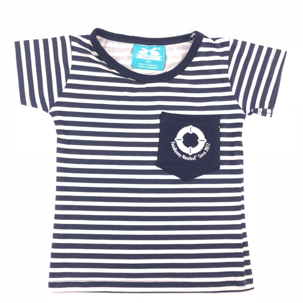 Boys TwinBunny Nautical Printed Pocket Tee