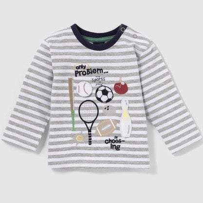 Baby Boy's -Sports love- long sleeve shirt