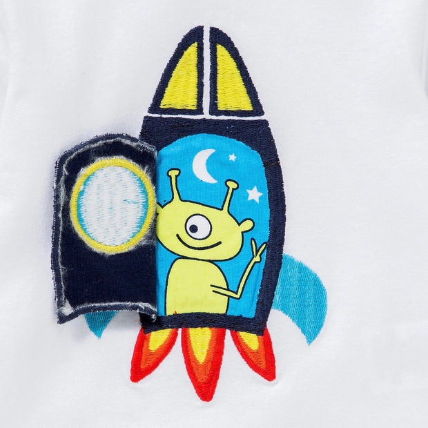 Baby Boy's -Spaceship- long sleeve shirt