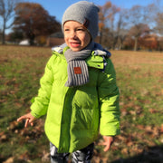 Soft warm winter down Jacket for Boys. Green.