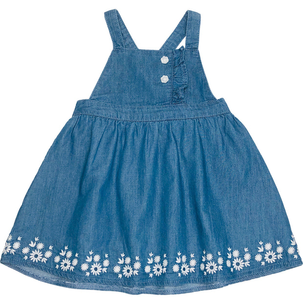 Baby Girl's Denim Chambray Overall Skirt