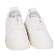 Girl's Lace Sneakers with organza. White.