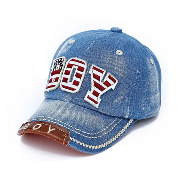 Denim "AMERICAN BOY" Baseball Hat