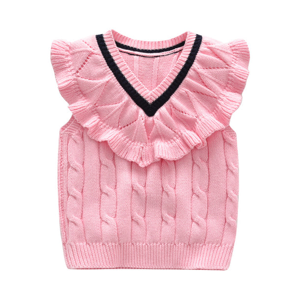 Girl's cable knit Vest