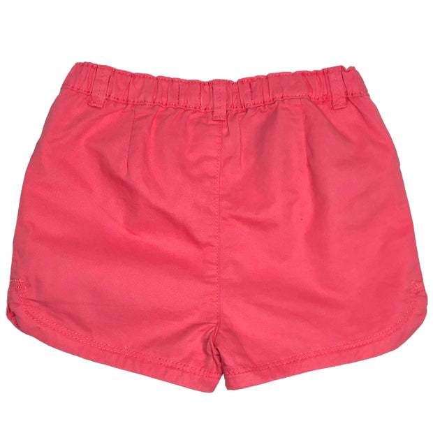Super Soft Baby Girl's combed twill shorts. Pink
