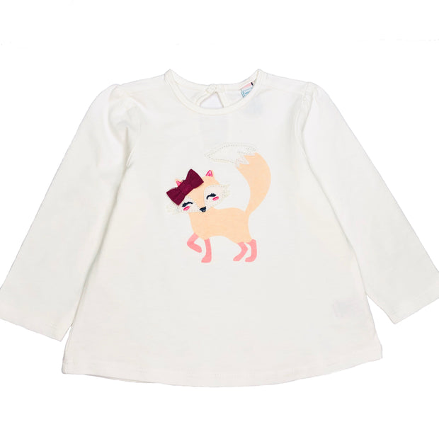 Baby Girl's Fox Print Long Sleeve Shirt