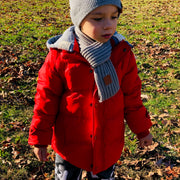 Soft warm winter down Jacket for Boys. Red.