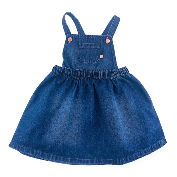 Baby Girl Denim Overall Skirt