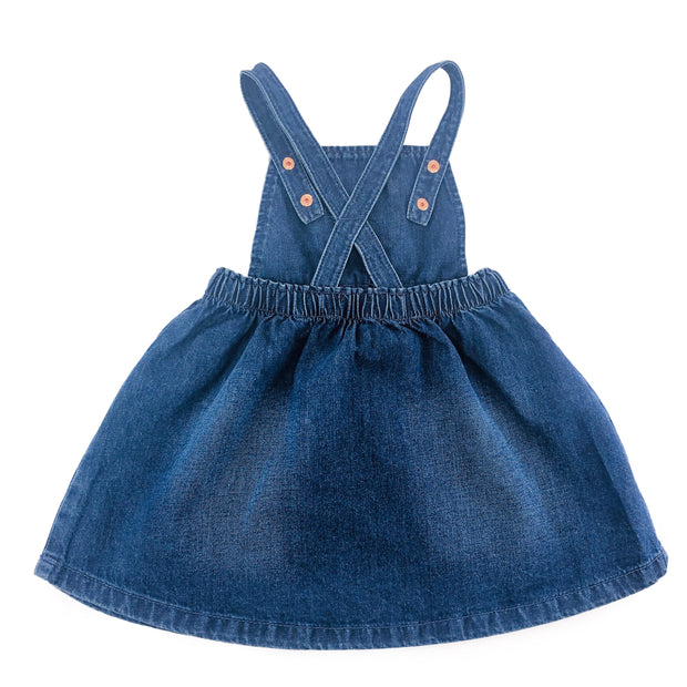 Baby Girl Denim Overall Skirt