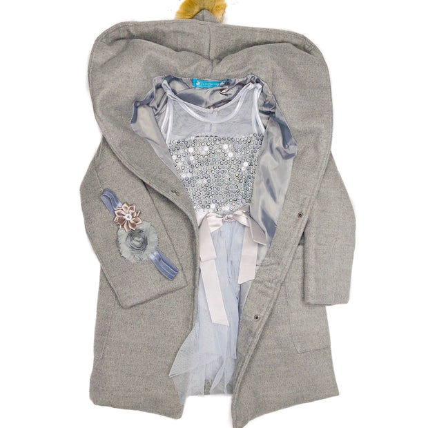 Shining Me - Silver Toddler Girl Holiday (formal) dress