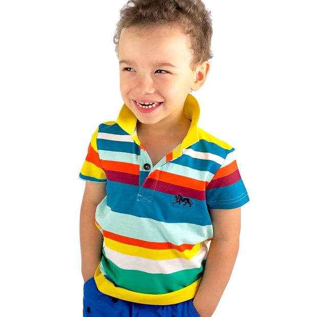 Boy's Striped Polo - LionHeart