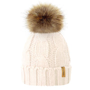 Wool Knitted Pom Pom Winter hat in 2 sizes. More colors available.
